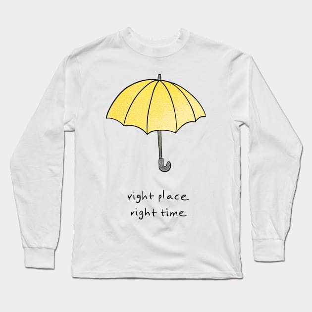 Right place, right time Long Sleeve T-Shirt by Uwaki